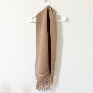 Alpaca Camargo Camel Alpaca Fringe Scarf